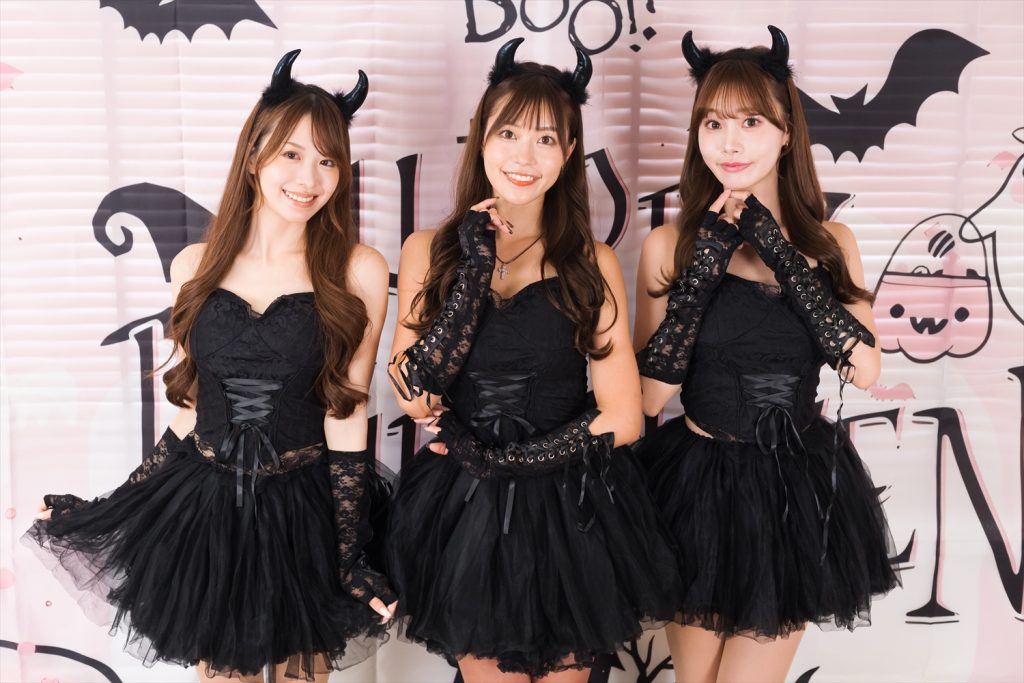 松田蘭、阿比留あんな、菊池音羽