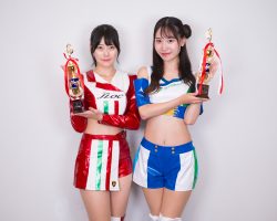 実行委員会特別賞を受賞した桃里れあさん、直井寧音さん にしたんクリニック レースアンバサダーアワード2025 ルーキーディヴィジョン